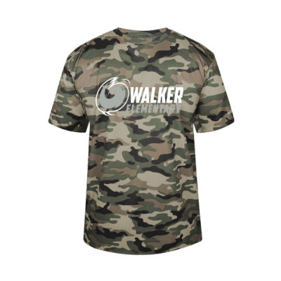WALKER PTA - YOUTH BADGER CAMO TEE Thumbnail